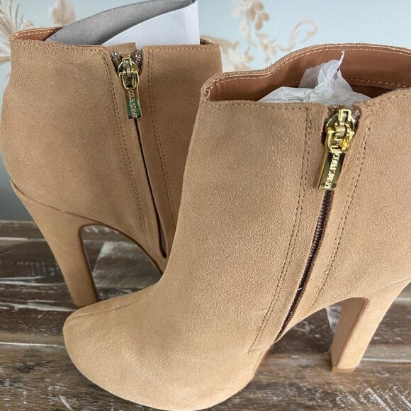 Colin Stuart Removable Faux Fur Ankle Booties Sz 7 1/2 - Picture 5 of 16